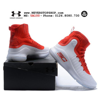 Under Armour Curry 4 White Red