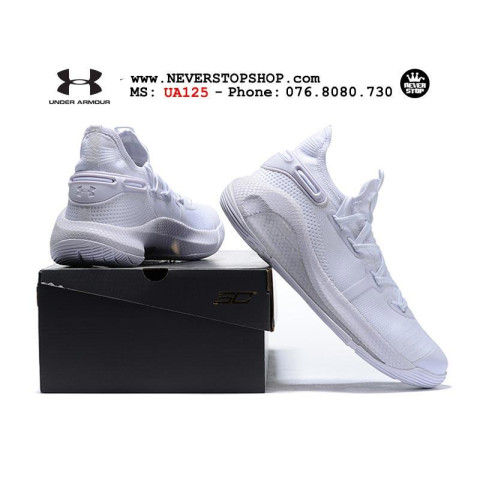 Under Armour Curry 6 All White