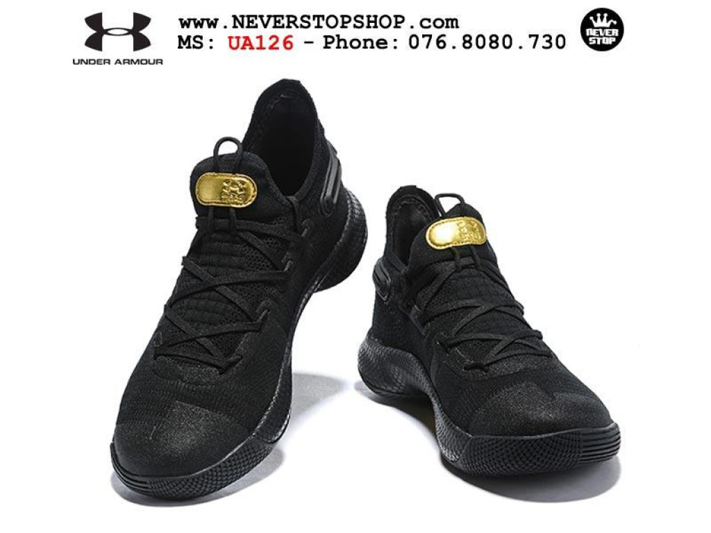 Giày Under Armour Curry 6 Black Gold nam nữ hàng chuẩn sfake replica 1:1 real chính hãng giá rẻ tốt nhất tại NeverStopShop.com HCM