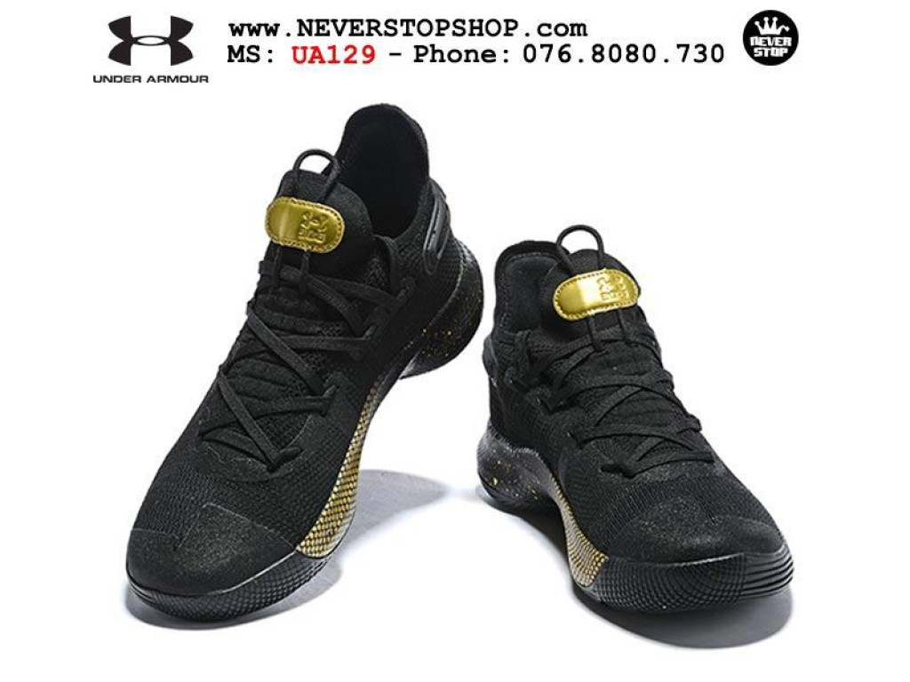 Giày Under Armour Curry 6 Black Yellow nam nữ hàng chuẩn sfake replica 1:1 real chính hãng giá rẻ tốt nhất tại NeverStopShop.com HCM