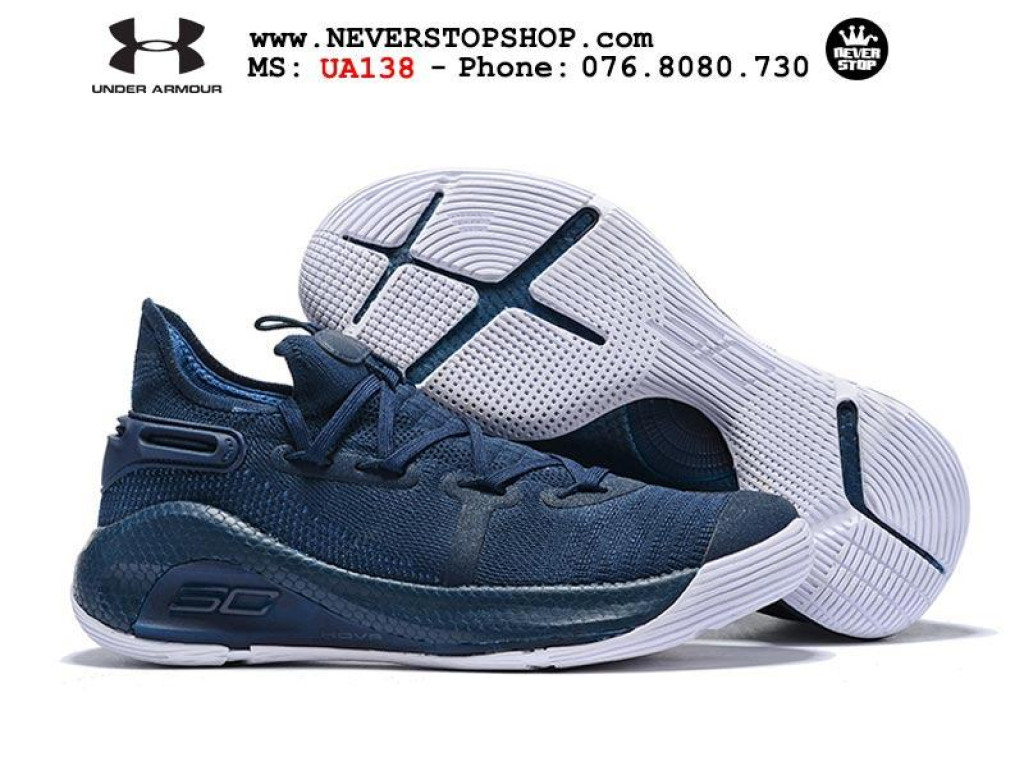 Giày bóng rổ UNDER ARMOUR CURRY 6 NAVY hàng đẹp chuẩn ...