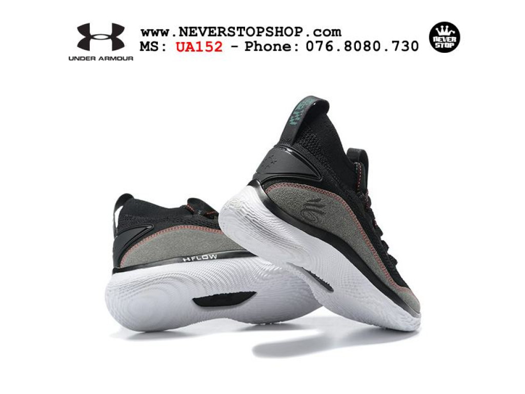 Giày Under Armour Curry 8 Đen Xám hàng chuẩn sfake replica 1:1 real chính hãng giá rẻ tốt nhất tại NeverStopShop HCM