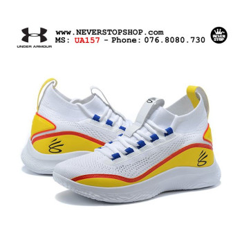 Under Armour Curry 8 White Yellow Red