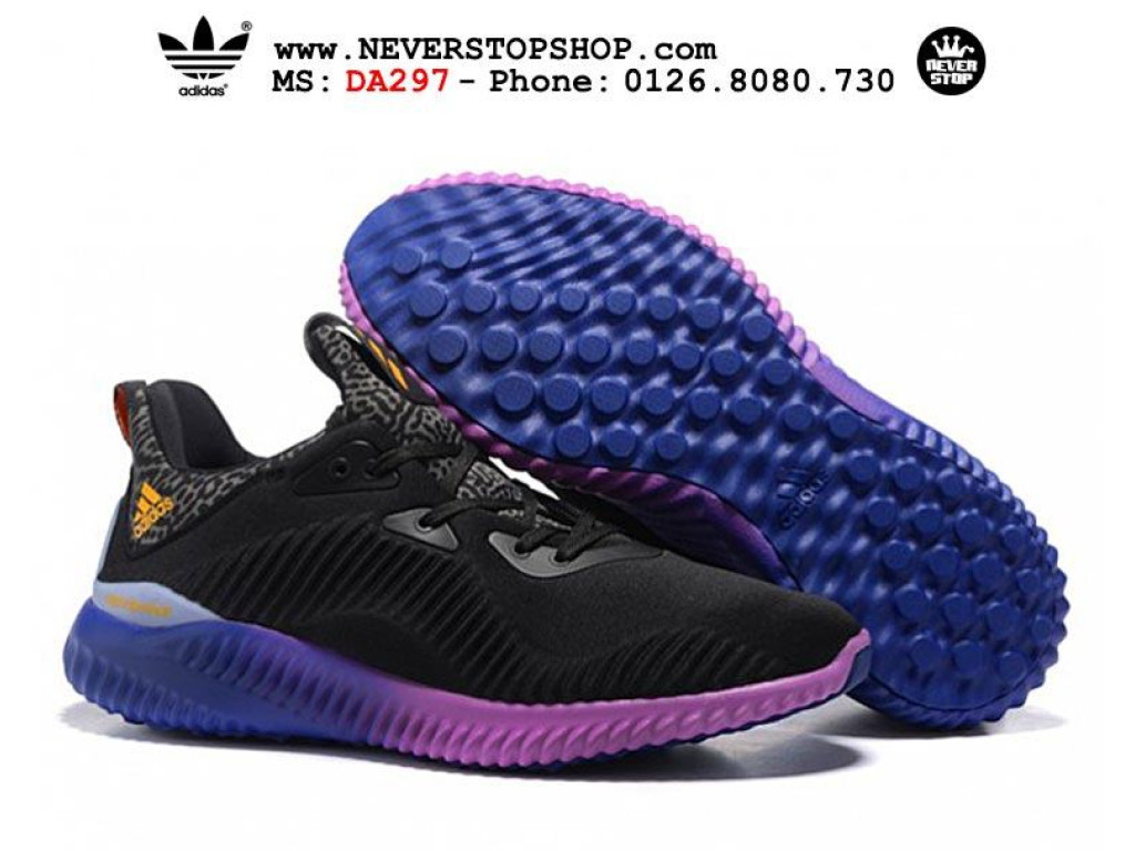 Adidas alphabounce purple black hotsell