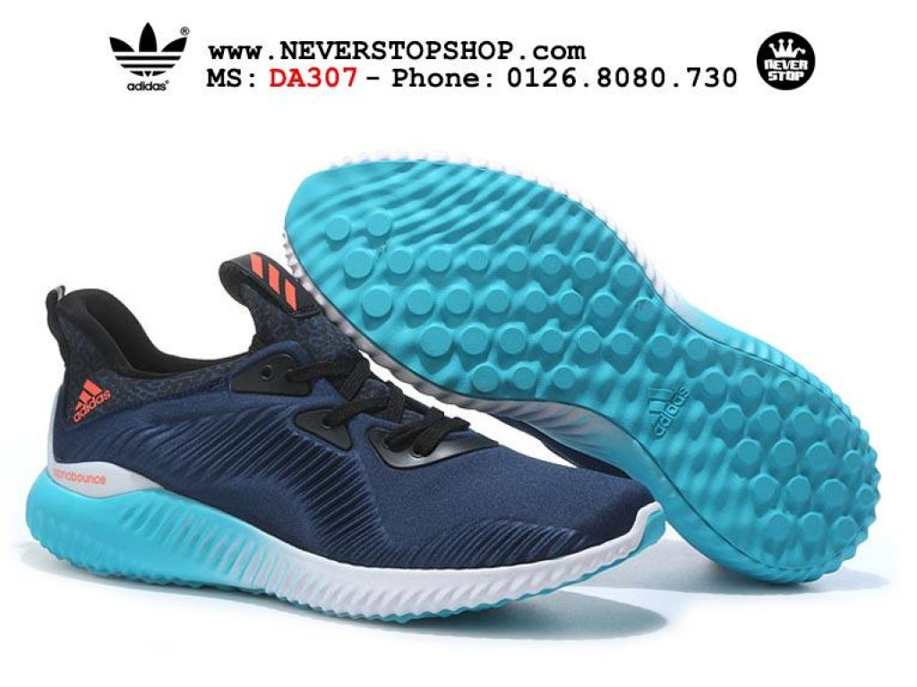 Giày Adidas Alphabounce Navy Mint nam nữ hàng chuẩn sfake replica 1:1 real chính hãng giá rẻ tốt nhất tại NeverStopShop.com HCM