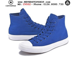 Giày Converse Chuck Taylor 2 Blue nam nữ hàng chuẩn sfake replica 1:1 real chính hãng giá rẻ tốt nhất tại NeverStopShop.com HCM
