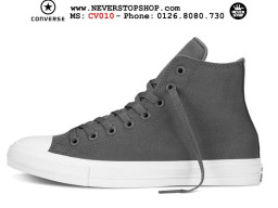 Giày Converse Chuck Taylor 2 Grey nam nữ hàng chuẩn sfake replica 1:1 real chính hãng giá rẻ tốt nhất tại NeverStopShop.com HCM