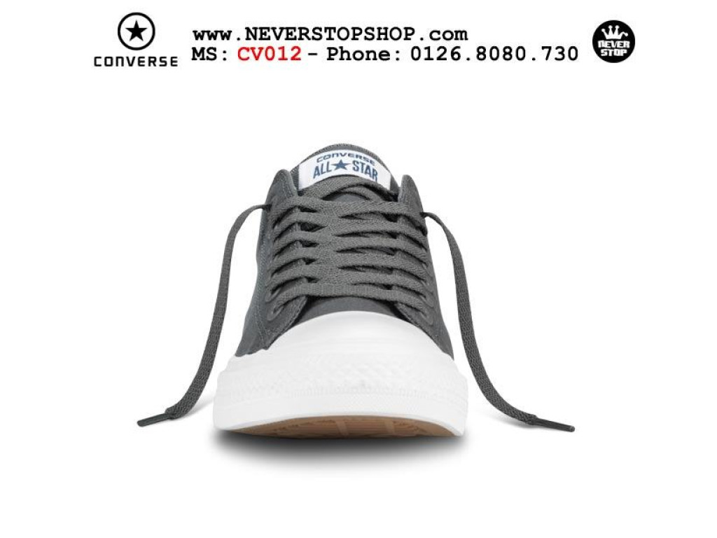 Giày Converse Chuck Taylor 2 Low Grey nam nữ hàng chuẩn sfake replica 1:1 real chính hãng giá rẻ tốt nhất tại NeverStopShop.com HCM