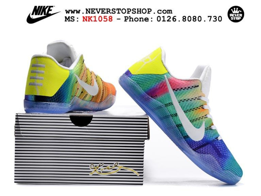 Giày Nike Kobe 11 Northern Lights nam nữ hàng chuẩn sfake replica 1:1 real chính hãng giá rẻ tốt nhất tại NeverStopShop.com HCM