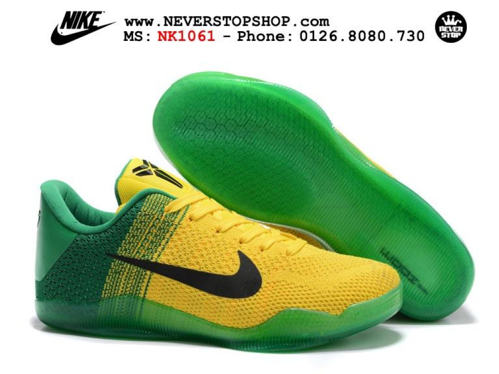 Giày Nike Kobe 11 Oregon Ducks nam nữ hàng chuẩn sfake replica 1:1 real chính hãng giá rẻ tốt nhất tại NeverStopShop.com HCM