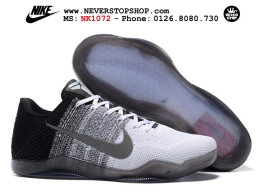 Giày Nike Kobe 11 White Black nam nữ hàng chuẩn sfake replica 1:1 real chính hãng giá rẻ tốt nhất tại NeverStopShop.com HCM