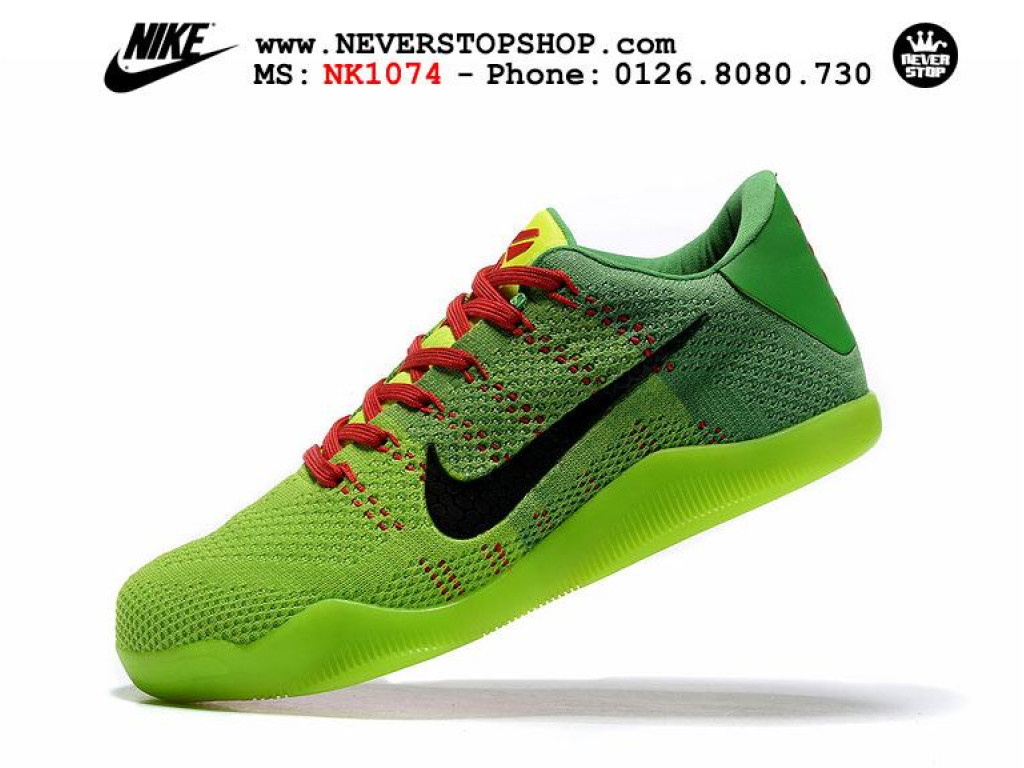 Giày Nike Kobe 11 Green nam nữ hàng chuẩn sfake replica 1:1 real chính hãng giá rẻ tốt nhất tại NeverStopShop.com HCM