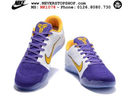 Giày Nike Kobe 11 Purple White Yellow nam nữ hàng chuẩn sfake replica 1:1 real chính hãng giá rẻ tốt nhất tại NeverStopShop.com HCM
