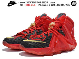 Giày Nike Lebron 12 Elite Black Red nam nữ hàng chuẩn sfake replica 1:1 real chính hãng giá rẻ tốt nhất tại NeverStopShop.com HCM