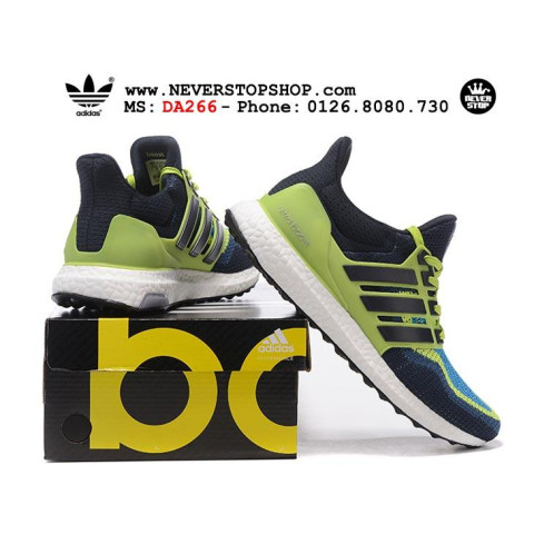 Adidas Ultra Boost 2016 Green Navy Blue