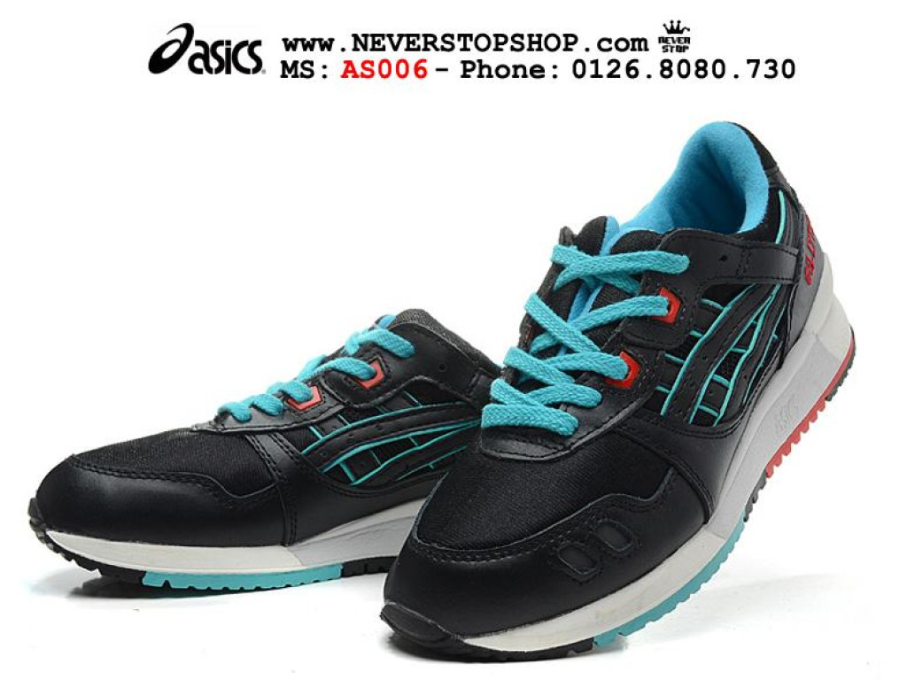 Giày Asics Gel Lyte 3 Black Mint nam nữ hàng chuẩn sfake replica 1:1 real chính hãng giá rẻ tốt nhất tại NeverStopShop.com HCM