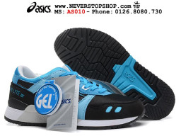 Giày Asics Gel Lyte 3 Black Blue White nam nữ hàng chuẩn sfake replica 1:1 real chính hãng giá rẻ tốt nhất tại NeverStopShop.com HCM