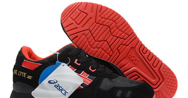 Giày thể thao nam nữ ASICS GEL LYTE BLACK RED thời