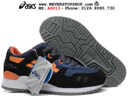 Giày Asics Gel Lyte 3 Black Blue Orange nam nữ hàng chuẩn sfake replica 1:1 real chính hãng giá rẻ tốt nhất tại NeverStopShop.com HCM