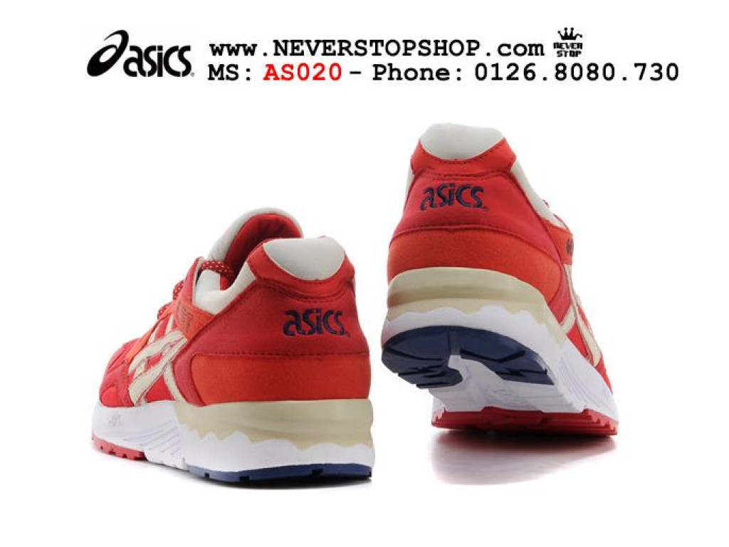 Giày Asics Gel Lyte 5 Red White nam nữ hàng chuẩn sfake replica 1:1 real chính hãng giá rẻ tốt nhất tại NeverStopShop.com HCM