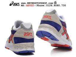 Giày Asics Gel Lyte 5 Blue Grey Red nam nữ hàng chuẩn sfake replica 1:1 real chính hãng giá rẻ tốt nhất tại NeverStopShop.com HCM