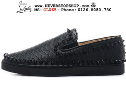 Giày Christian Louboutin Low All Black nam nữ hàng chuẩn sfake replica 1:1 real chính hãng giá rẻ tốt nhất tại NeverStopShop.com HCM