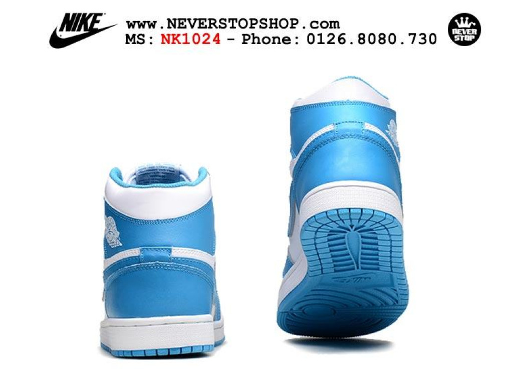 Giày Nike Jordan 1 UNC White Blue nam nữ hàng chuẩn sfake replica 1:1 real chính hãng giá rẻ tốt nhất tại NeverStopShop.com HCM