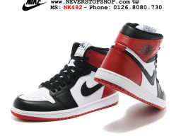 Giày Nike Jordan 1 Black White Red nam nữ hàng chuẩn sfake replica 1:1 real chính hãng giá rẻ tốt nhất tại NeverStopShop.com HCM