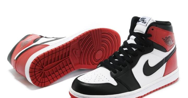nike air jordans 1 red and black