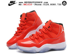 Giày Nike Jordan 11 Red nam nữ hàng chuẩn sfake replica 1:1 real chính hãng giá rẻ tốt nhất tại NeverStopShop.com HCM