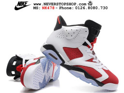 Giày Nike Jordan 6 Carmine nam nữ hàng chuẩn sfake replica 1:1 real chính hãng giá rẻ tốt nhất tại NeverStopShop.com HCM