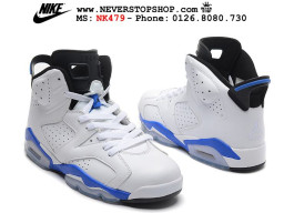 Giày Nike Jordan 6 Sport Blue nam nữ hàng chuẩn sfake replica 1:1 real chính hãng giá rẻ tốt nhất tại NeverStopShop.com HCM