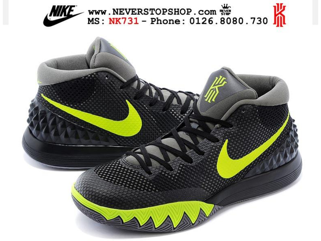 Giày Nike Kyrie 1 Black Neon nam nữ hàng chuẩn sfake replica 1:1 real chính hãng giá rẻ tốt nhất tại NeverStopShop.com HCM