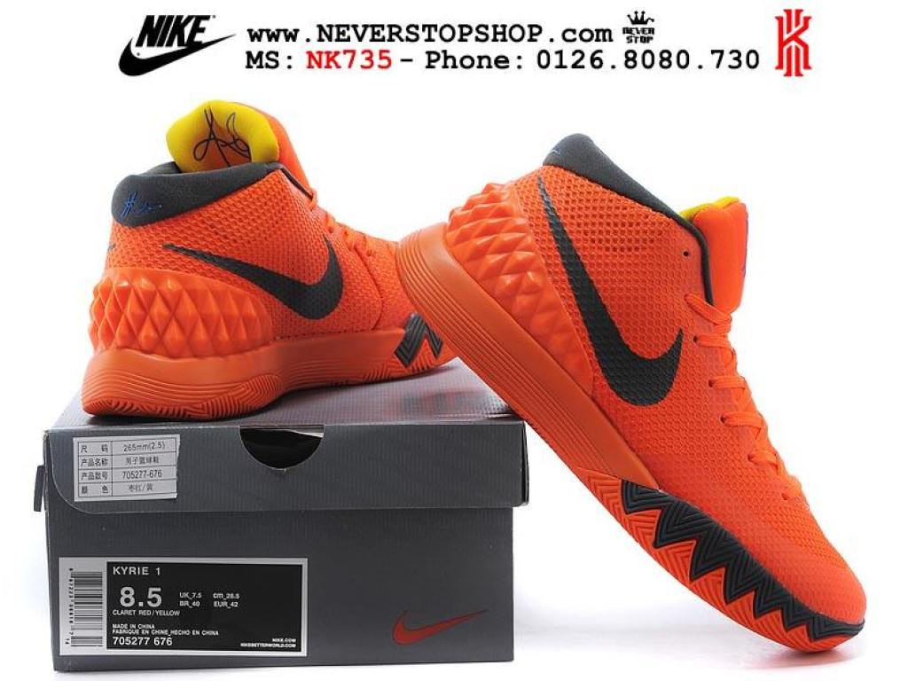 Giày Nike Kyrie 1 Orange nam nữ hàng chuẩn sfake replica 1:1 real chính hãng giá rẻ tốt nhất tại NeverStopShop.com HCM