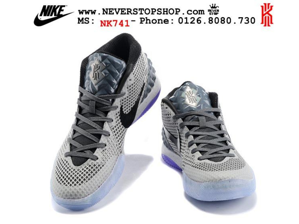 Giày Nike Kyrie 1 Wolf Grey nam nữ hàng chuẩn sfake replica 1:1 real chính hãng giá rẻ tốt nhất tại NeverStopShop.com HCM