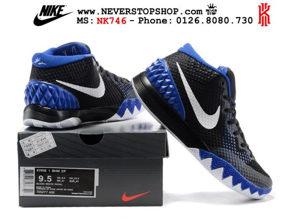 Giày Nike Kyrie 1 Black Blue nam nữ hàng chuẩn sfake replica 1:1 real chính hãng giá rẻ tốt nhất tại NeverStopShop.com HCM