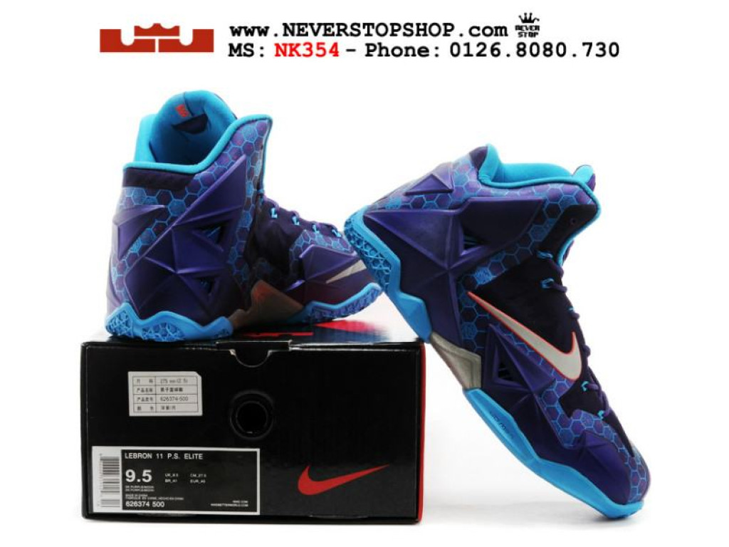 Giày Nike Lebron 11 Hornets nam nữ hàng chuẩn sfake replica 1:1 real chính hãng giá rẻ tốt nhất tại NeverStopShop.com HCM