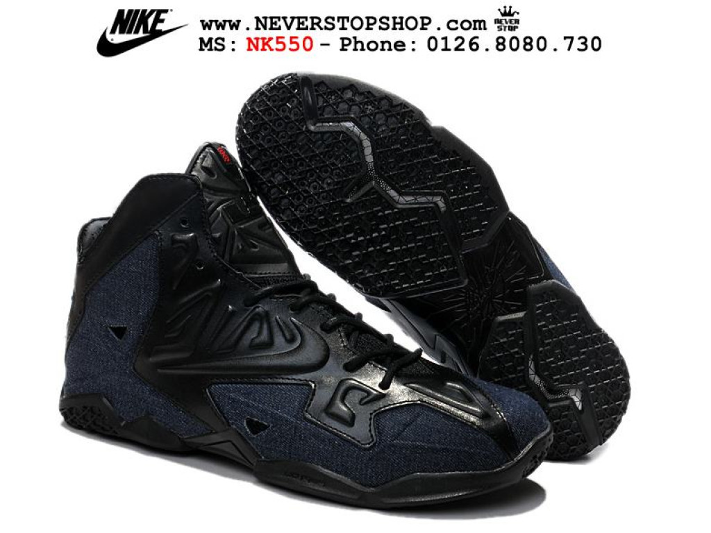 Giày Nike Lebron 11 Denim nam nữ hàng chuẩn sfake replica 1:1 real chính hãng giá rẻ tốt nhất tại NeverStopShop.com HCM