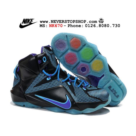 Nike Lebron 12 Black Blue