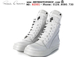 Giày Rick Owens Chrome Hearts All White nam nữ hàng chuẩn sfake replica 1:1 real chính hãng giá rẻ tốt nhất tại NeverStopShop.com HCM
