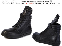 Giày Rick Owens Chrome Hearts All Black nam nữ hàng chuẩn sfake replica 1:1 real chính hãng giá rẻ tốt nhất tại NeverStopShop.com HCM