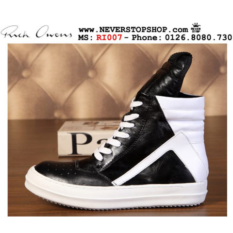 Rick Owens Geobasket White Black