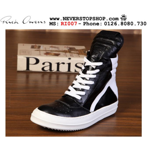 Rick Owens Geobasket White Black