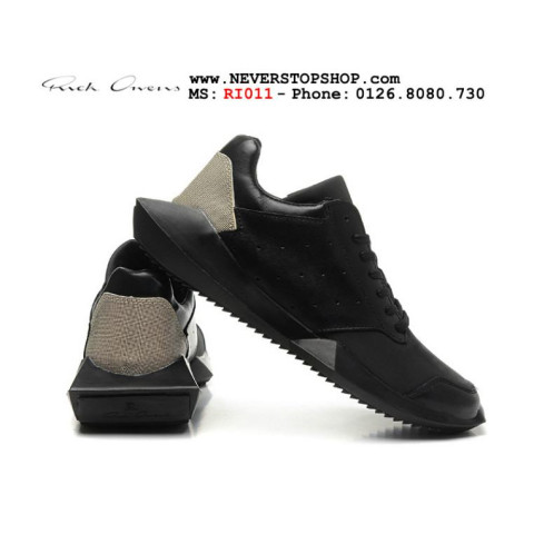 Rick Owens x Adidas Tech Runner All Black