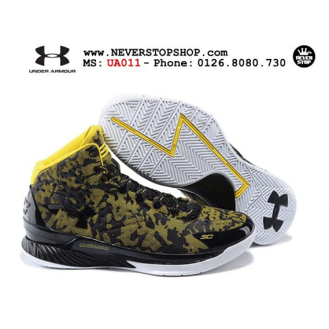 Under Armour Curry One Camo Black Yellow