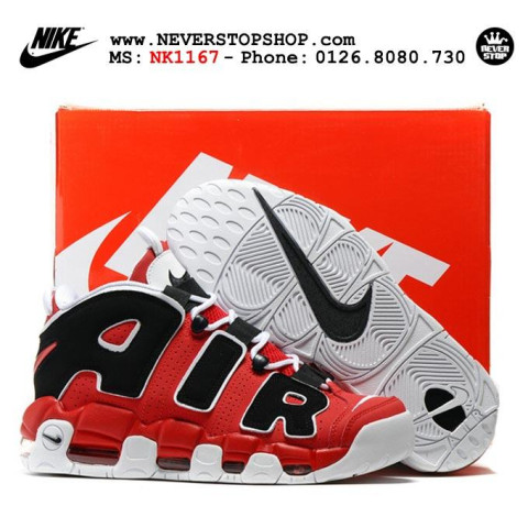 Nike Air More Uptempo Red Black