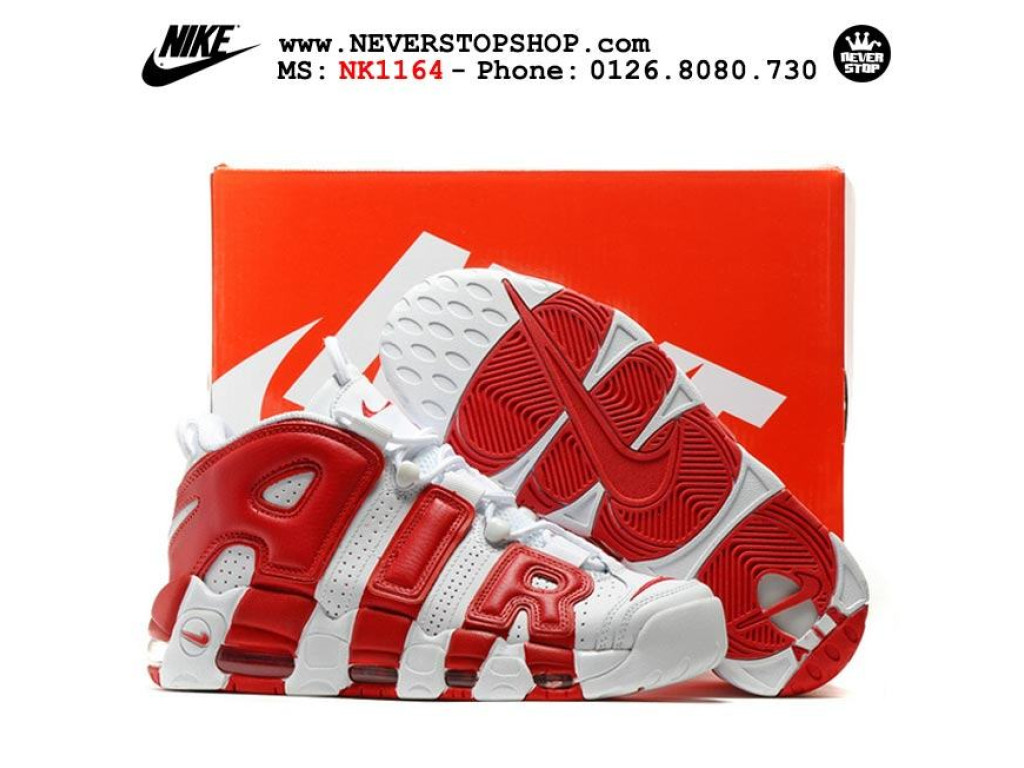 Giày Nike Air Money Nike Red Nike Air More Uptempo Red White