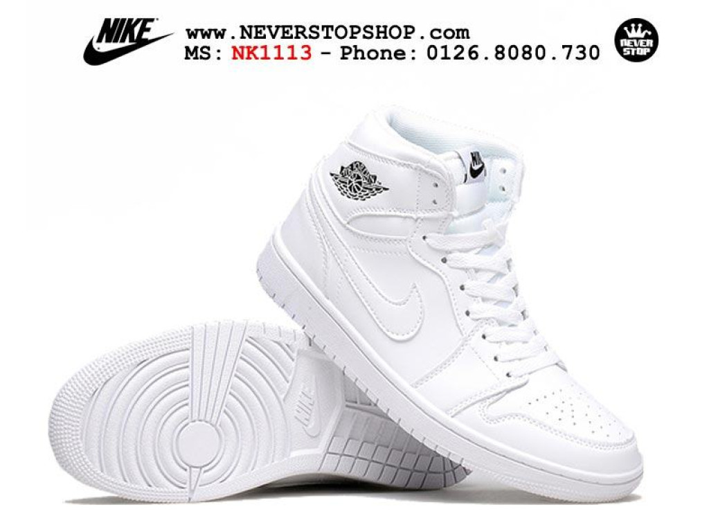 GIày NIKE JORDAN 1 All White đơn giản nhưng chất, ...