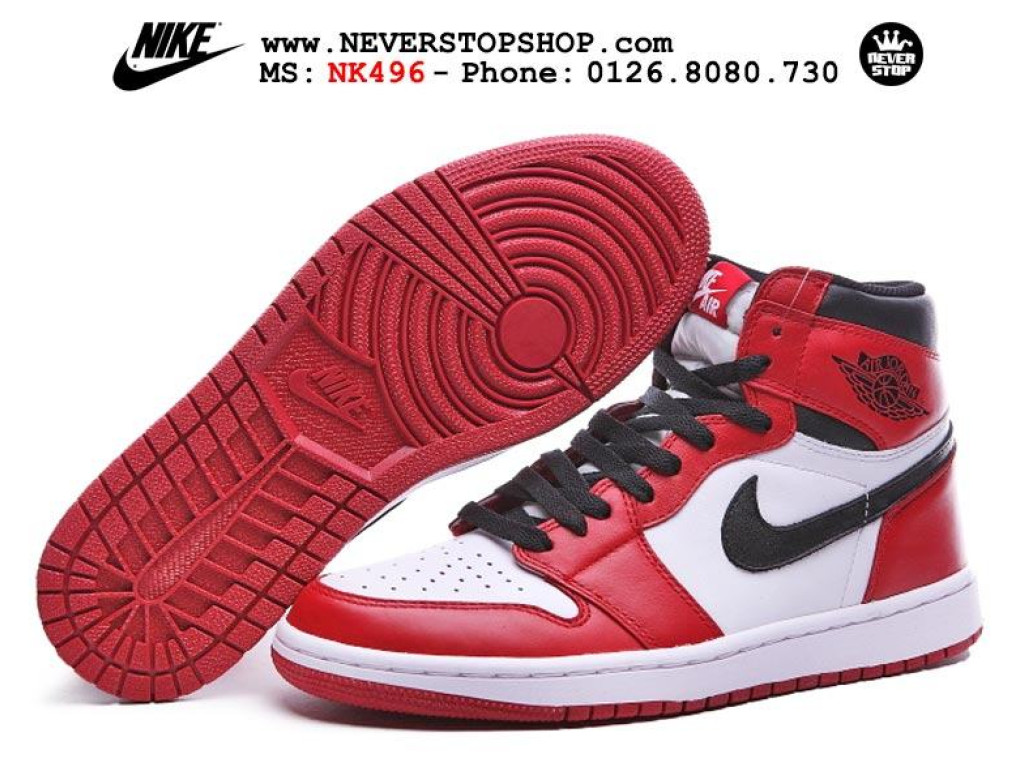 Giày Nike Jordan 1 Chicago nam nữ hàng chuẩn sfake replica 1:1 real chính hãng giá rẻ tốt nhất tại NeverStopShop.com HCM