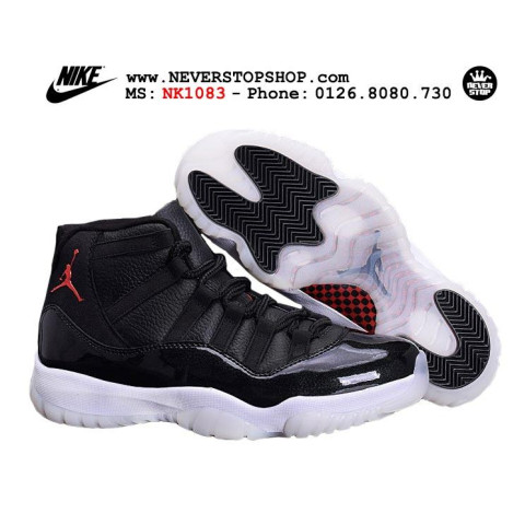 Nike Jordan 11 72-10 Leather Black White